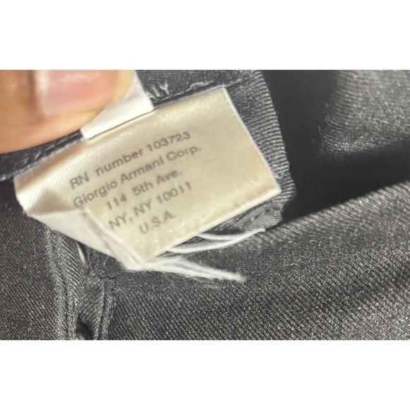 Giorgio Armani Borgo 21 Black  100% New Wool Pants Italy Made Women's 42‎ US 6 - Picture 8 of 9